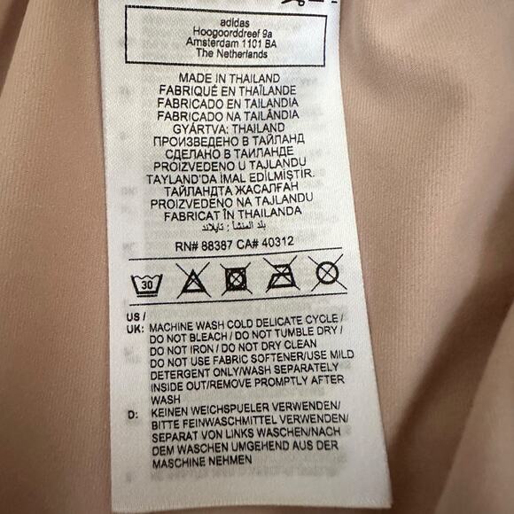 Adidas AEROREADY Skort Tan Gingham Built-In Shorts NWT Size Medium $90 Athletic - Picture 11 of 12